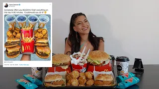 SOMEONE OFFERS YOU $3,500 TO EAT THIS UNDER 90MINS | Viral McDonalds Challenge | @LeahShutkever