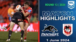 NRL 2024 | Penrith Panthers v St George Illawarra Dragons | Full Time Highlights