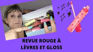 MA COLLECTION DE GLOSS ET ROUGE À LÈVRES