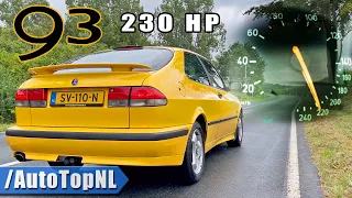 SAAB 93 2.0T | STAGE 1 230HP | ACCELERATION & SOUND by AutoTopNL