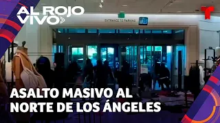En video: Robo masivo cometido por encapuchados en tienda Nordstrom en Los Ángeles