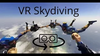 3D 360 VR skydiving experience with the Vuze camera (4K)