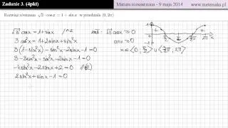 Zadanie 3 - Matura rozszerzona - 9 maja 2014