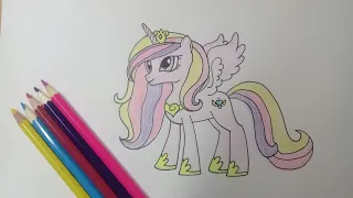 Принцесса Каденс как нарисовать пони дружба это чудо / speed drawing Princess Cadence my little pony