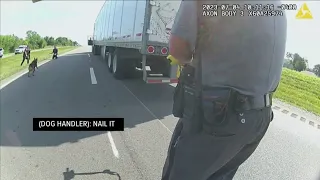 New body cam video released from Ohio police K9 attacking surrendering Memphis truck driver