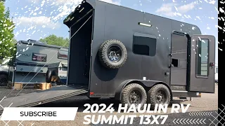 Exploring the 2024 HAULIN RV Summit 13x7 Enclosed Toy Hauler with Exciting Camper Options!