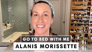 Alanis Morissette's 18-Step Nighttime Skincare Routine | Go To Bed With Me | Harper's BAZAAR