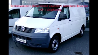 Удаление сажевого фильтра(DPF) VW T5