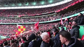 You'll Never Walk Alone - Wembley Stadium Carabao Cup final Liverpool vs Chelsea (1-0)