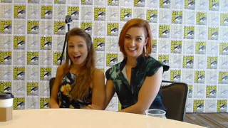 Dominique Provost-Chalkley and Katherine Barrell for Wynonna Earp at SDCC 2017