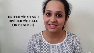 United We Stand; Divided We Fall (In English) - Storytelling- Moral Stories