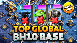 PRO BH10 BASE with LINK from TOP #9 GLOBAL + Analysis | Clash of Clans Builder Base 2.0