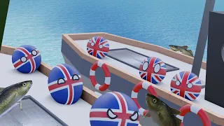 England and Iceland. Cod Wars // 3D Countryballs Animation