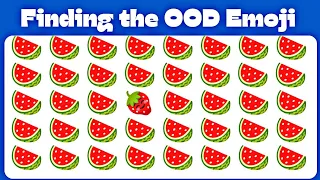Find Out The Odd Emoji quiz ..... emoji challenge | easy, medium hard level |
