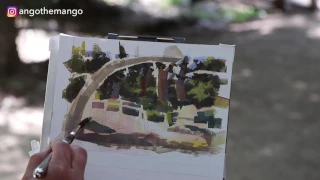 #Pleinairpril Painting Process Video. Dappled Lighting!