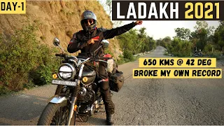 LADAKH RIDE 2021 | Gurgaon to Jammu & Kashmir | Honda Highness CB350 | Day-1 | Leh Ladakh Trip