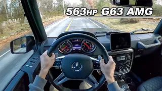 Driving the 563hp Mercedes G63 AMG on All Terrain Tires - 5.5L V8 BiTurbo (POV Binaural Audio)