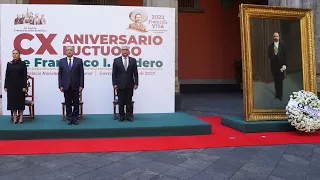 CX Aniversario Luctuoso de Francisco I. Madero, desde Palacio Nacional