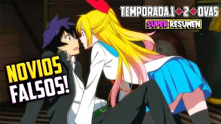 ❌LOS NOVIOS FALSOS que se ODIABAN y al FINAL se ENAMORARON💍 NISEKOI TEMPORADA 1 y 2 SUPER RESUMEN