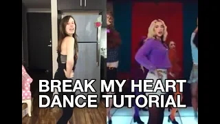 "Break My Heart" Dance Tutorial (Dua Lipa) | QUAROUTINES