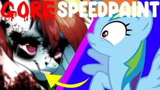 ROCKET TO INSANITY | My Little Pony HORROR Speedpaint