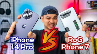 Mencari HP TERKENCANG 2023 🔥 iPhone 14 Pro vs RoG Phone 7 Ultimate!