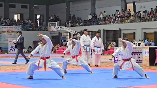 KIO ALL INDIA KARATE CHAMPIONSHIP 2024,Senior male team Kata. ARUNACHAL VS TAMIL NADU.