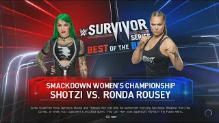 WWE 2K22 - Survivor Series WarGames - Ronda Rousey (c) vs. Shotzi