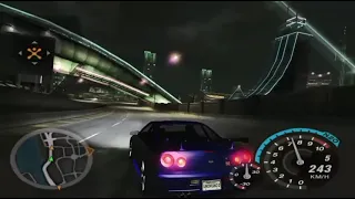 Need for speed underground 2 nissan skyline gtr |real life engine sound|