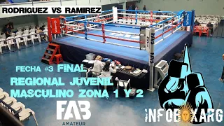 SANTINO RODRIGUEZ VS SEBASTIAN RAMIREZ,CATEGORIA 75KG(FINAL) REGIONAL JUVENIL MASCULINO FAB FECHA 3.