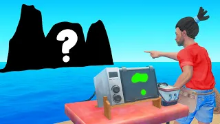 Using SUPER COMPUTER To Find SECRET ISLANDS! (Raft)