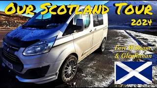 Our Scotland Tour 2024 Ben Nevis, Glenfinnan Vanlife uk in our Ford Transit Custom #vanlifescotland