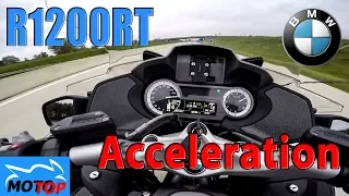 BMW R1200RT - ACCELERATION and TOPSPEED 0-240km/h on German Autobahn