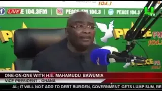 I don't Believe Mobile Money Should be Taxed - Vice President Dr Bawumia after Budget