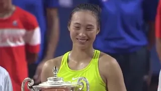 Qinwen Zheng wins first WTA Championship 🇨🇳🏆❤️🎉🎈🎊 WTA Palermo Final 6-4 1-6 6-1