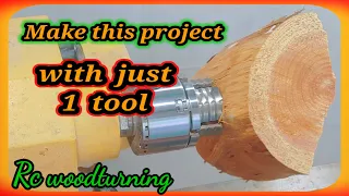 wood turning project with a single gouge