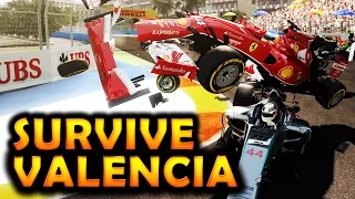 SURVIVE VALENCIA - Realistic Damage F1 2014