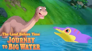 Littlefoot Meets Mo The Swimming Dino | The Land Before Time IX: Journey to the Big Water