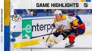 Predators @ Blue 1/17/22 | NHL Highlights