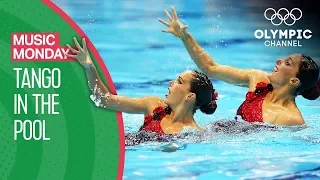 Ona Carbonell & Andrea Fuentes get silver in Artistic Swimming with Tango | Music Monday