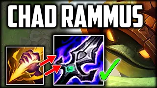 Chad RAMMUS BUILD TURNS HIM INTO A 1v5 MACHINE🔥 (CRAZY FUN CARRY BUILD👌) - League of Legends