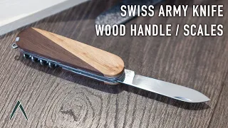 Swiss Army Knife Wood Handle Scales