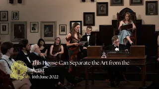 This House can separate the art from the artist | Cambridge Union