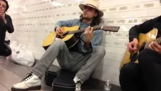 Jared Leto Up in the Air NYC Subway