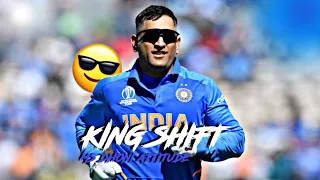 KING SHIFT X MS DHONI 🥵😈😎 #alightmotion #capcut #support #edit #video #viral #msdhoni