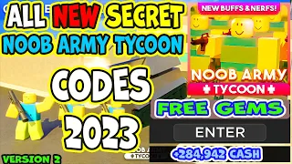 ALL NEW WORKING CODES FOR NOOB ARMY TYCOON 1 IN JUNE 2023! ROBLOX NOOB ARMY TYCOON 1 CODES