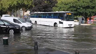 Centre de Laval inondé après l'orage