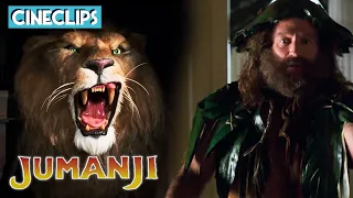 Jumanji | Alan Outsmarts The Lion (Ft. Robin Williams) | CineClips