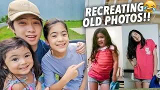 RECREATING OUR OLD PHOTOS!! (Hilarious!!) | Ranz and Niana