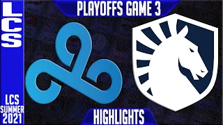 C9 vs TL Highlights Game 3 | LCS Summer Playoffs Round 1 | Cloud9 vs Team Liquid